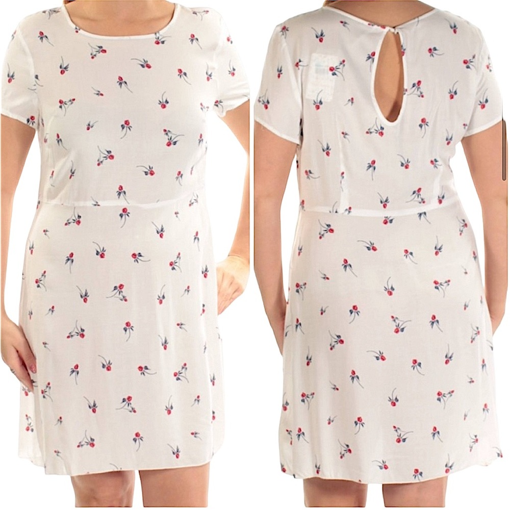 FREE PEOPLE: White Short Dress / Slip- Size Small